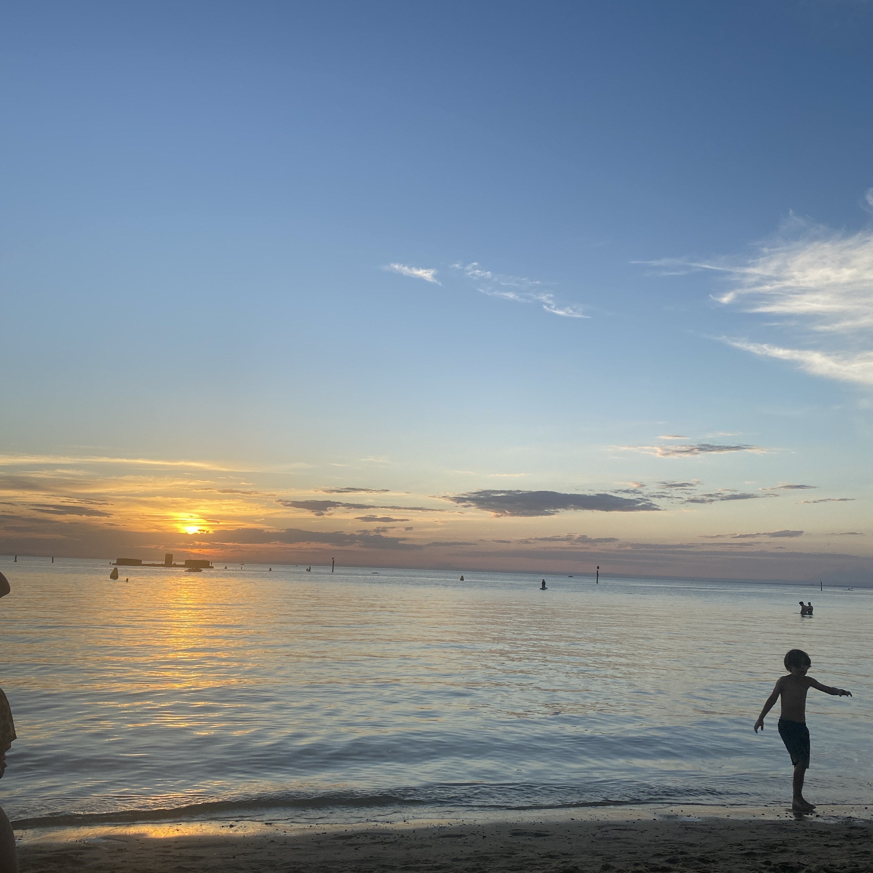 sunset at half moon bay