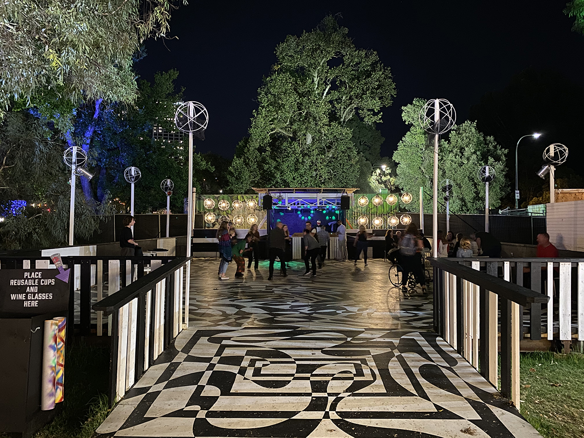 garden of unearthly delights - awesome dance floor and accessible