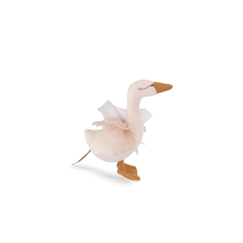 Ecole de Danse cream swan rattle