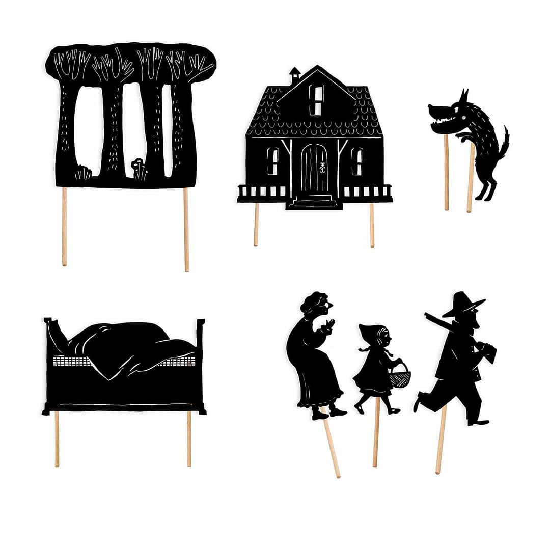 Les Histoire du Soir Little Red Riding Hood night-time shadows x 9 - Image 3