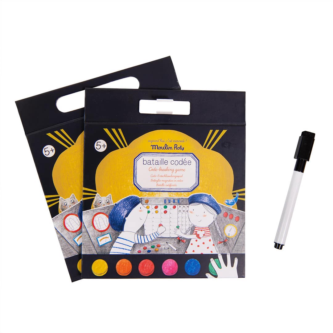 Aujourd'hui c'est mercredi - magnetic code-breaking game