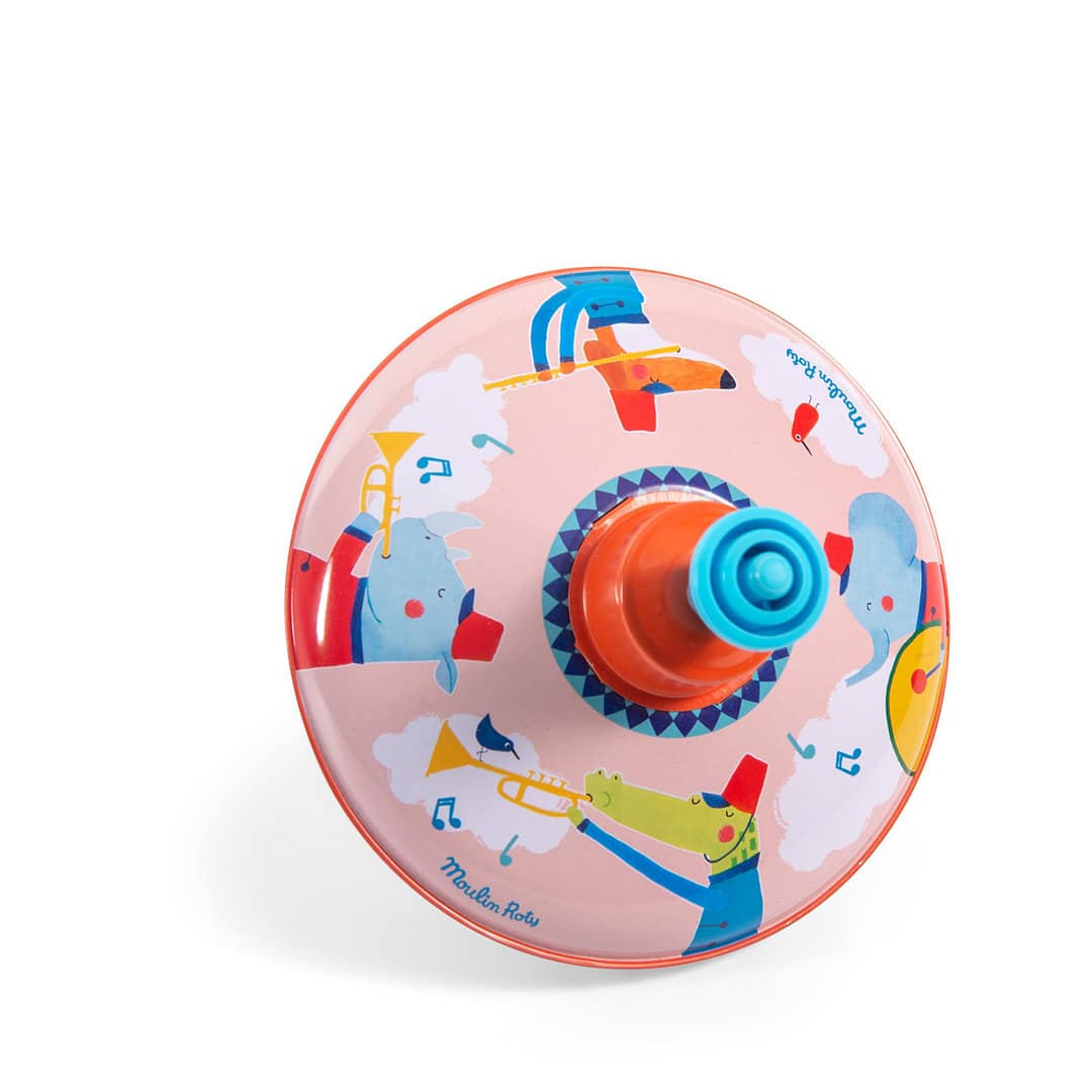 Les Jouets metal small fanfare spinning top - Image 4