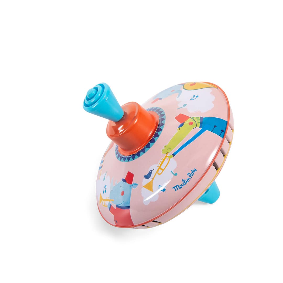 Les Jouets metal small fanfare spinning top - Image 3
