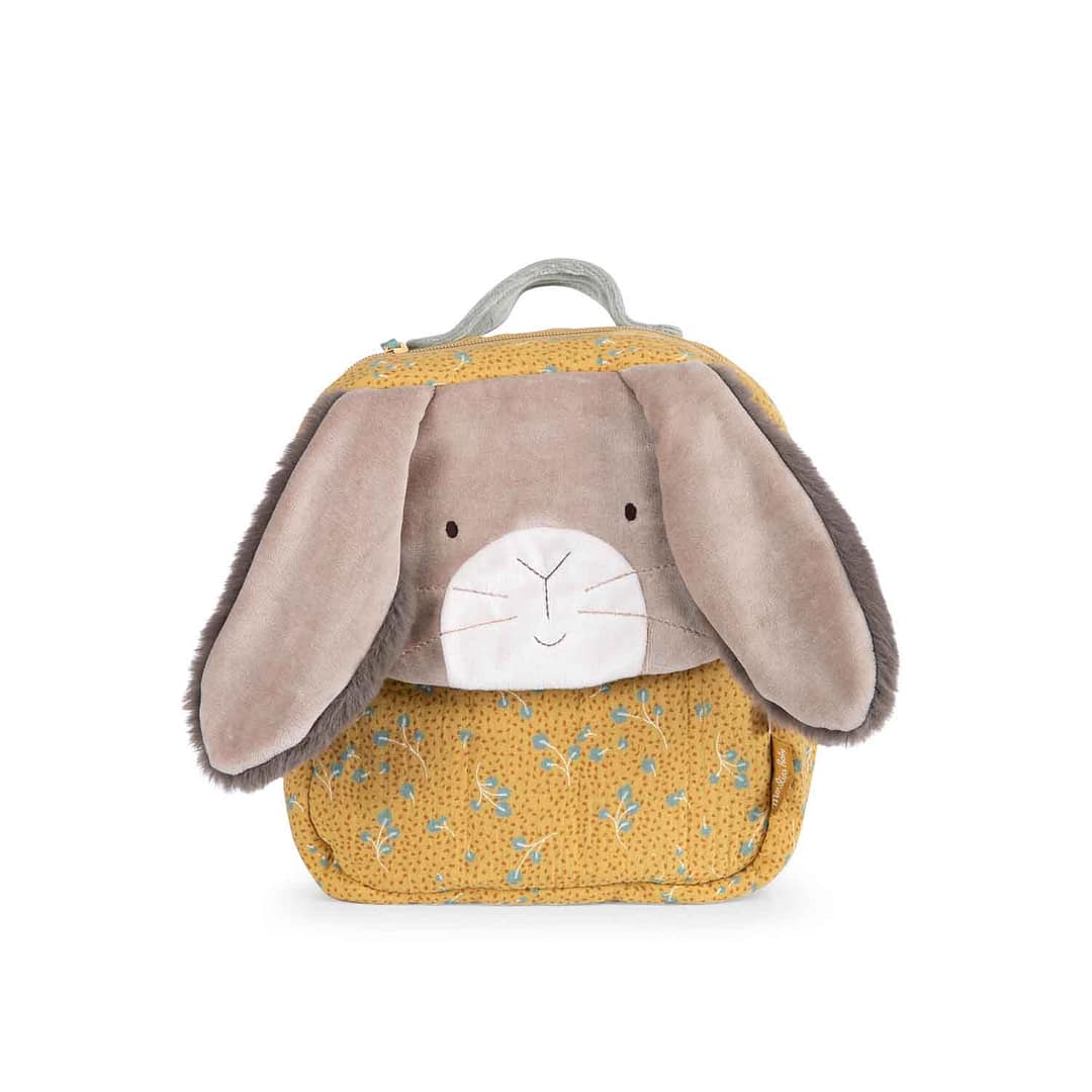 Trois Petits Lapins ochre rabbit backpack