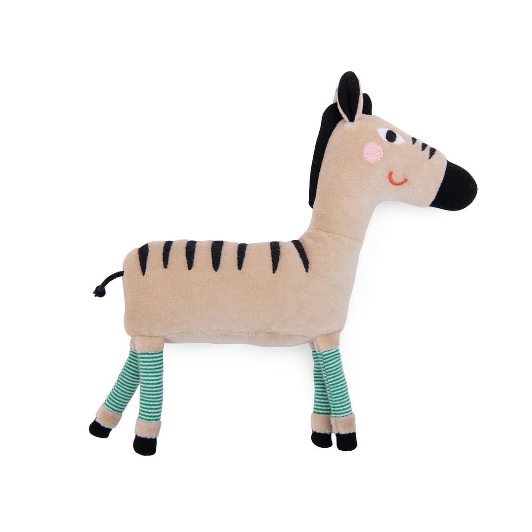 Les Toupitis zebra rattle