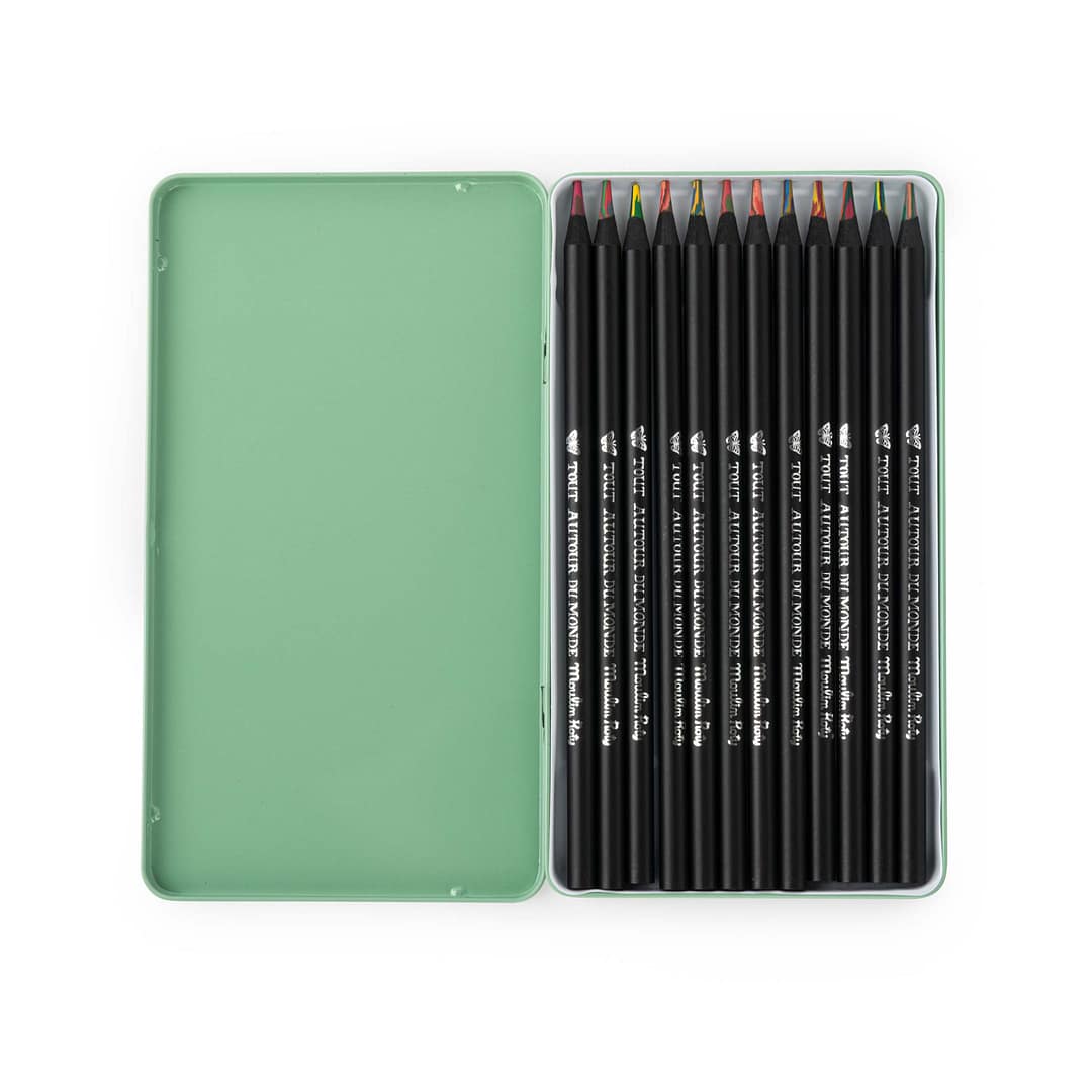 Autour du monde 12 multicoloured pencils - Image 3