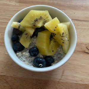 chia and oat pudding