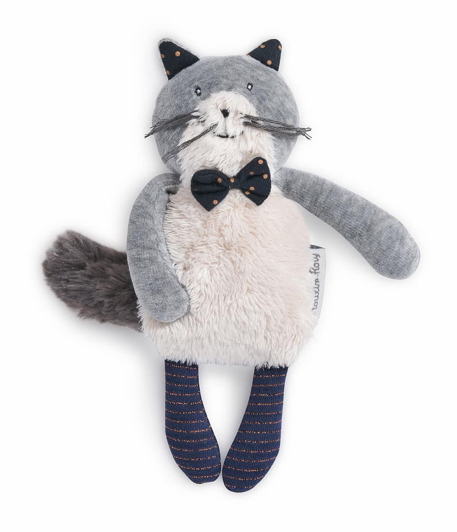 Les Moustaches Fernand small light grey cat